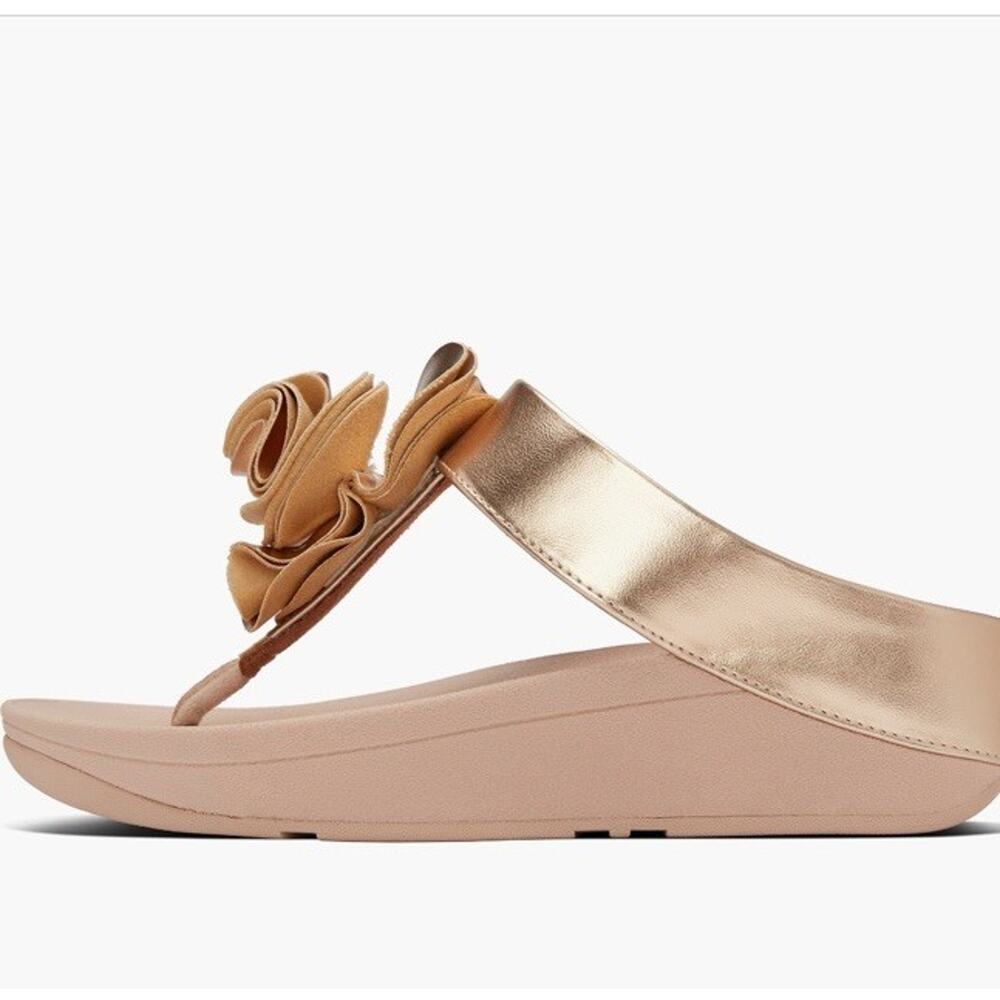 Fit Flop Florrie Sandal Rose Gold Women's Sz 10 NEW $110